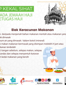 Haji : Tip Kekal Sihat -  Elak Keracunan Makanan